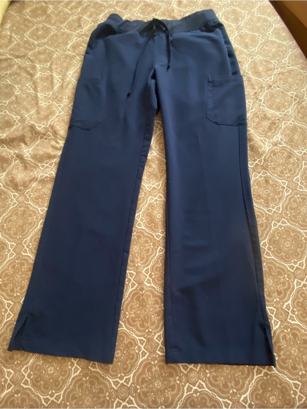 Women scrub pants Navy Drawstring Utility Pants